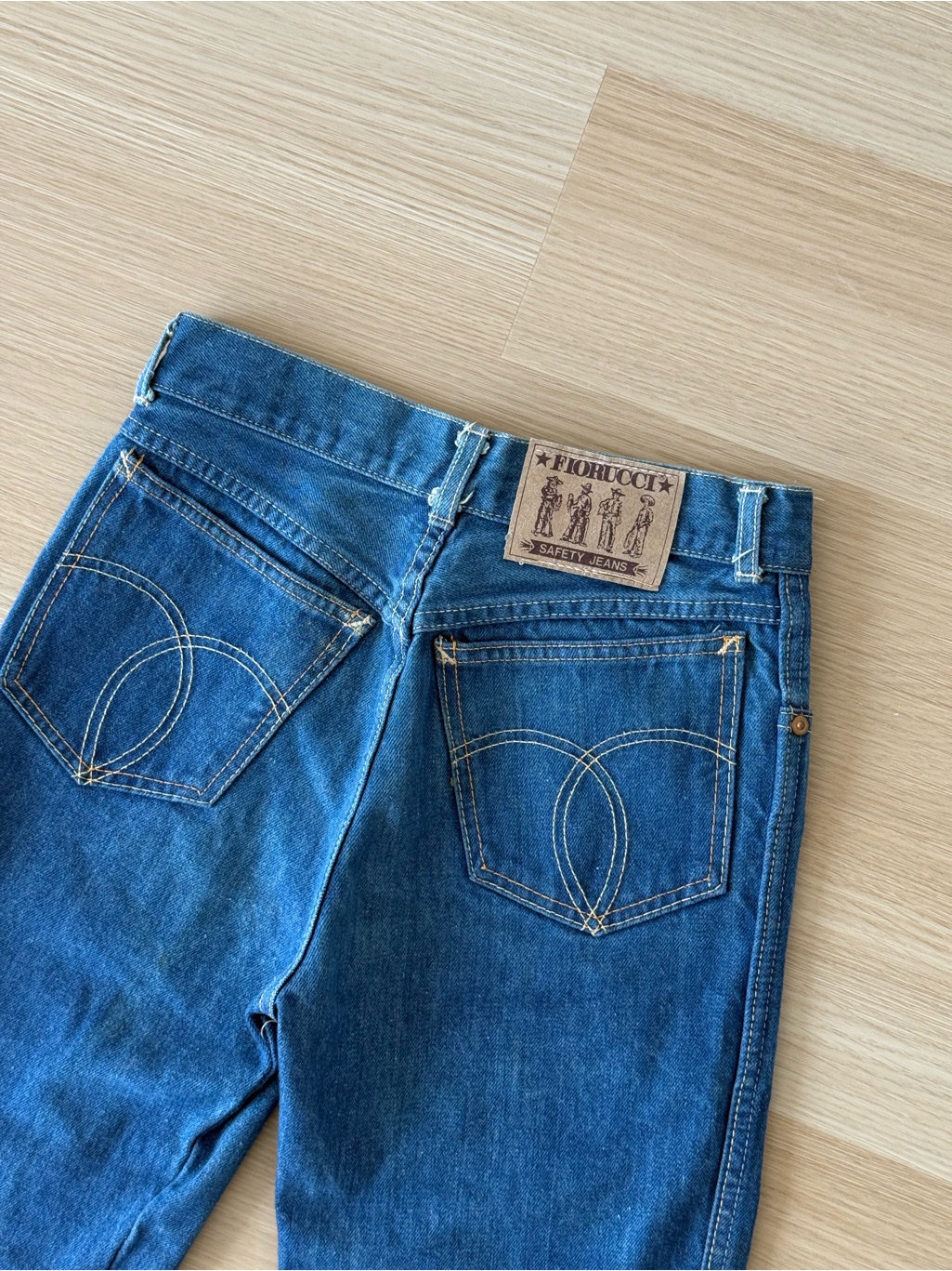 Fiorucci Women's Straight Leg Denim Jeans - Deep Blue Vintage Made In Italy Nwot — image 5 of 5